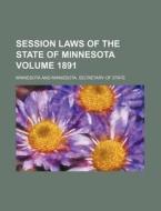 Session Laws of the State of Minnesota Volume 1891 di Minnesota edito da Rarebooksclub.com