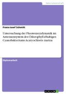 Untersuchung der Fluoreszenzdynamik im Antennensystem des Chlorophyll d-haltigen Cyanobakteriums Acaryochloris marina di Franz-Josef Schmitt edito da GRIN Publishing