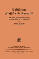 Aufklärung Klassik und Romantik di Ewald A. Boucke edito da Vieweg+Teubner Verlag
