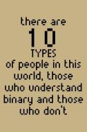 There Are 10 Types of People in This World, Those Who Understand Binary and Those Who Don't: Blank 5x5 Grid Squared Engi di Uab Kidkis edito da INDEPENDENTLY PUBLISHED