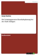 Der Leistungsprozess Haushaltsplanung Bei Der Stadt Solingen di Sonja Destino edito da Grin Publishing