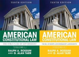 American Constitutional Law, 2-Volume Set di Ralph A. Rossum, G. Alan Tarr edito da WESTVIEW PR