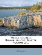 Meggendorfer Humoristische Bl Tter, Volume 29... edito da Nabu Press