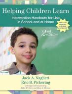 Helping Children Learn di Jack A. Naglieri edito da Brookes Publishing Co.