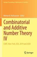 Combinatorial and Additive Number Theory IV edito da Springer International Publishing
