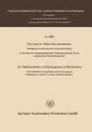 Zur Sedimentation und Epirogenese im Ruhrkarbon di Walter Klaus Malmsheimer edito da VS Verlag für Sozialwissenschaften
