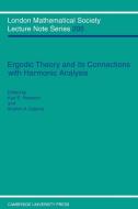 Ergodic Theory and Harmonic Analysis di K. Petersen edito da Cambridge University Press