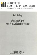 Management von Messebeteiligungen di Ralf Ueding edito da Lang, Peter GmbH