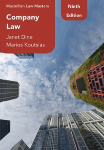 Company Law di Janet Dine, Marios Koutsias edito da RED GLOBE PR