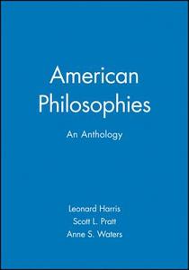 American Philosophies di Harris, Scott, Waters edito da John Wiley & Sons