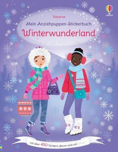Mein Anziehpuppen-Stickerbuch: Winterwunderland di Fiona Watt edito da Usborne Verlag
