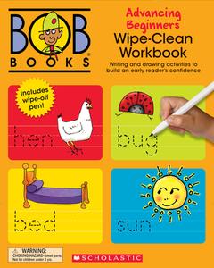 Bob Books - Wipe-Clean Workbook: Advancing Beginners Phonics, Ages 4 and Up, Kindergarten (Stage 2: Emerging Reader) di Lynn Maslen Kertell edito da SCHOLASTIC