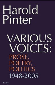 Various Voices di Harold Pinter edito da Faber & Faber