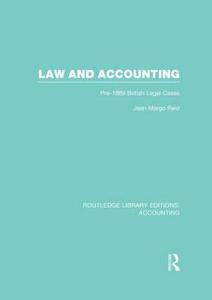 Law And Accounting di Jean Margo Reid edito da Taylor & Francis Ltd