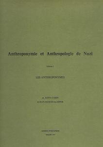 Anthroponymie Et Anthropologie De Nuzi V di CASSIN edito da Isd International