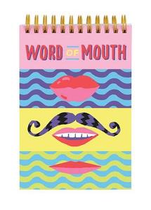 Word Of Mouth Lenticular Notepad di Galison edito da Galison Books