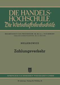 Zahlungsverkehr di Konrad Mellerowicz edito da Gabler Verlag