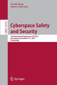 Cyberspace Safety And Security edito da Springer Nature Switzerland AG