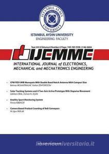 International Journal of Electronics, Mechanical and Mechatronics Engineering: Ijemme edito da Istanbul Aydin University International