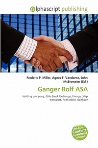 Ganger Rolf Asa edito da Vdm Publishing House