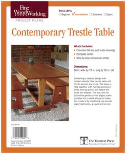 Fine Woodworking's Contemporary Trestle Table Plan di Fine Woodworking edito da Taunton Press