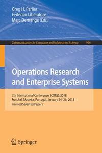 Operations Research and Enterprise Systems edito da Springer-Verlag GmbH