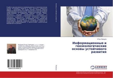 Informacionnye i geojekologicheskie osnovy ustojchivogo razvitiya di Igor' Majorov edito da LAP Lambert Academic Publishing