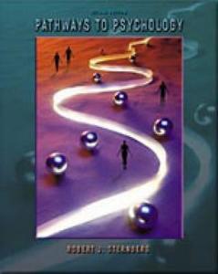 Pathways to Psychology di Robert J. Sternberg edito da Wadsworth Publishing
