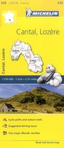 Cantal, Lozire - Michelin Local Map 330 edito da Michelin Editions Des Voyages