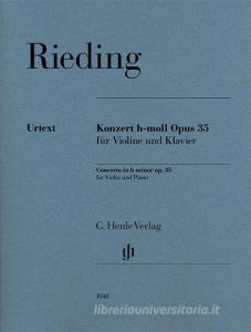 Konzert h-moll op. 35 für Violine und Klavier di Oskar Rieding edito da Henle, G. Verlag