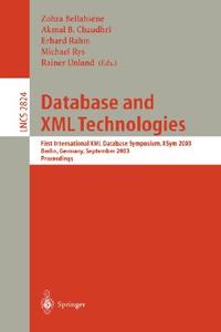 Database and XML Technologies edito da Springer Berlin Heidelberg
