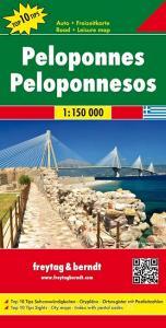Peloponnesos Road Map 1:150 000 edito da Freytag-berndt