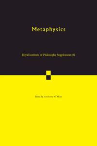 Metaphysics di Anthony O'Hear edito da Cambridge University Press