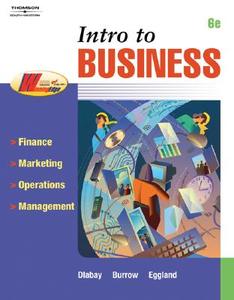 Intro To Business di Steven A. Eggland, Les Dlabay, James L. Burrow edito da Cengage Learning, Inc