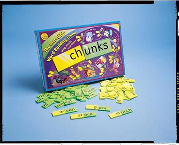 Chunks: The Incredible Word Building Game [With 72 Yellow Tiles, 72 Green Tiles] edito da Didax Educational Resources