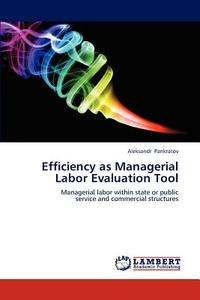 Efficiency as Managerial Labor Evaluation Tool di Aleksandr Pankratov edito da LAP Lambert Academic Publishing