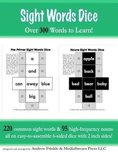 Sight Words Dice: Over 300 Sight Words to Learn di Andrew Frinkle edito da Createspace
