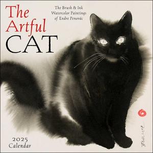 The Artful Cat 2025 Wall Calendar di Endre Penovac edito da Amber Lotus Publishing