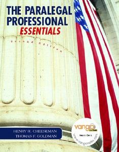 Paralegal Professional di Henry R. Cheeseman, Thomas Goldman edito da Pearson Education (us)