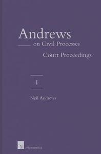 Andrews on Civil Processes - volume 1 di Neil Andrews edito da Intersentia