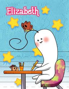 Elizabeth: Personalized Book with Child's Name, Primary Writing Tablet, 65 Sheets of Practice Paper, 1 Ruling, Preschool, Kinderg di Black River Art edito da Createspace Independent Publishing Platform