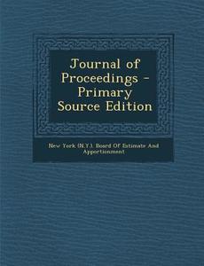 Journal of Proceedings edito da Nabu Press