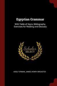 Egyptian Grammar: With Table of Signs, Bibliography, Exercises for Reading and Glossary di Adolf Erman, James Henry Breasted edito da CHIZINE PUBN