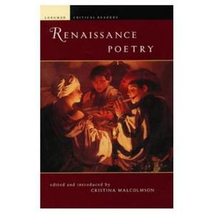 Renaissance Poetry di Cristina Malcomson edito da Taylor & Francis Ltd