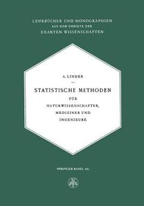 Statistische Methoden di Arthur Linder edito da Springer Basel