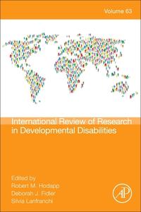 International Review Research In Developmental Disabilities edito da Elsevier Science & Technology