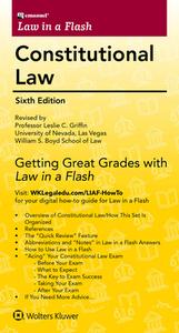 Emanuel Law in a Flash for Constitutional Law di Steven L. Emanuel edito da Aspen Publishers