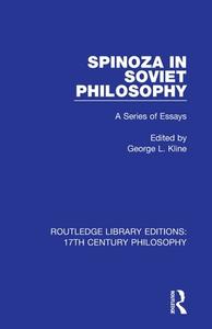 Spinoza In Soviet Philosophy edito da Taylor & Francis Ltd