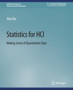 Statistics for HCI di Alan Dix edito da Springer International Publishing