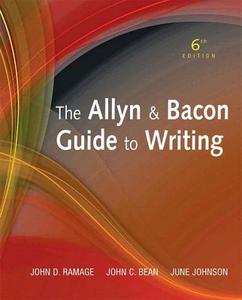 Allyn & Bacon Guide to Writing, the Plus New Mycomplab with Etext -- Access Card Package di John D. Ramage, John C. Bean, June C. Johnson edito da Longman Publishing Group